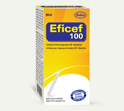 Eficef 100mg/5ml suspension  - per carton X 10